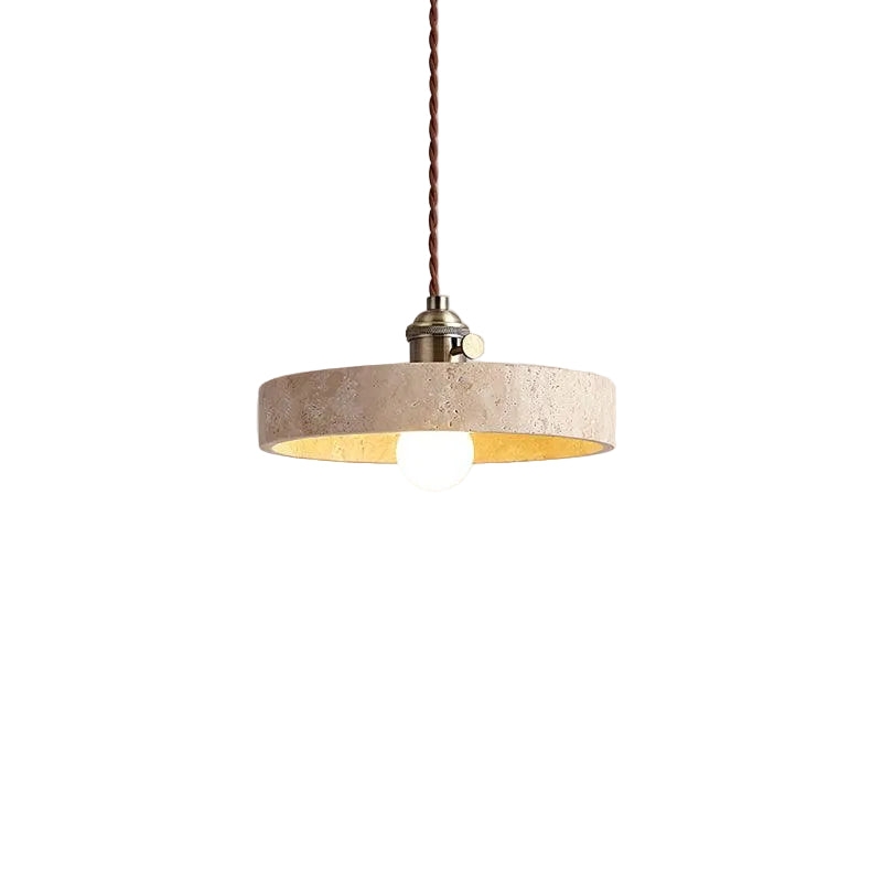 Alagusmo Minimalist Travertine Pendant Light D892