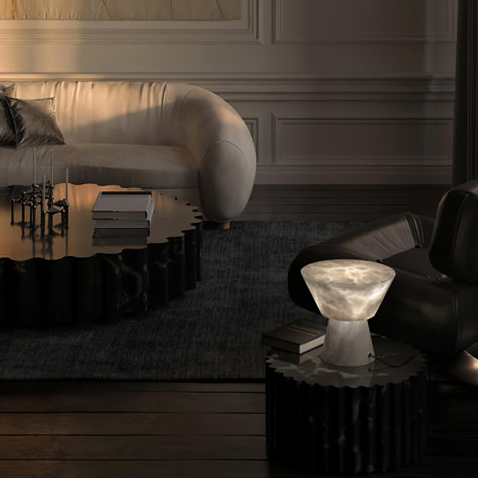 Beta Marble Alabaster Table Lamp D386