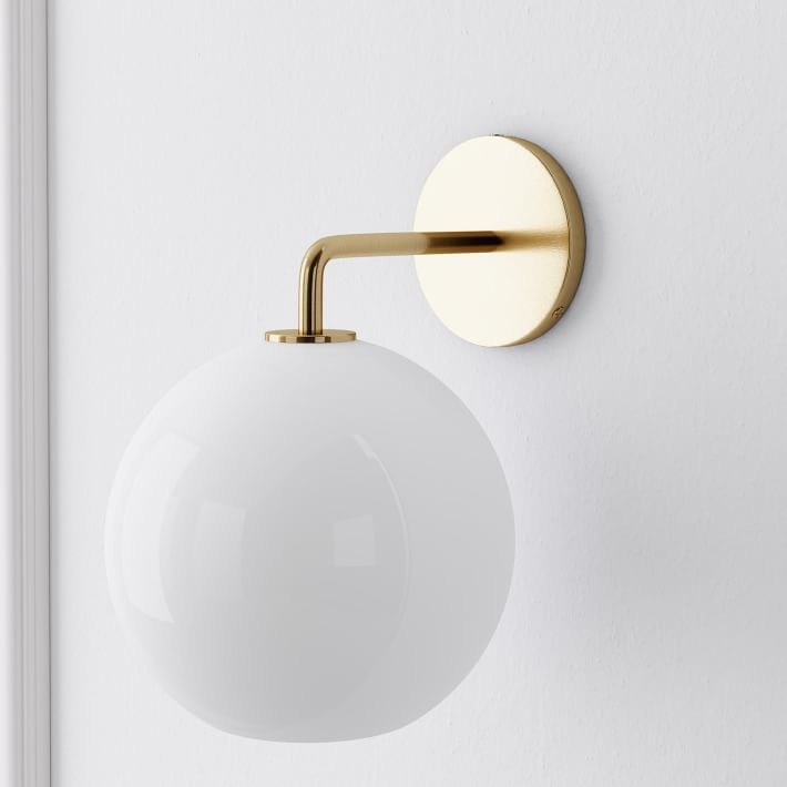 Selvion Artistic Globe Sconce Light - Handcrafted Glass Sculptural Wall Fixture T021