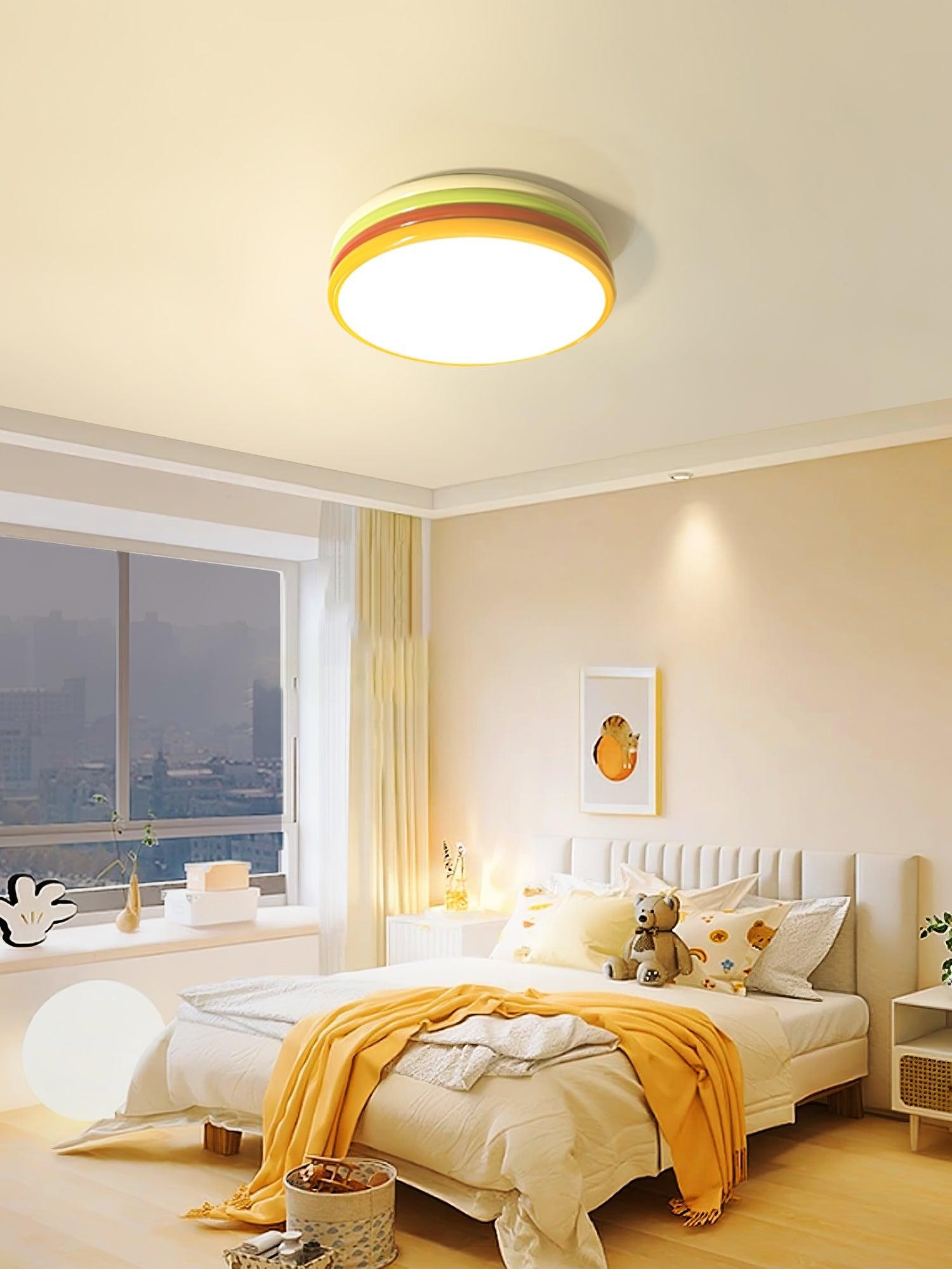 Scandinavian Simple Colorful Acrylic Ceiling Lamp For Bedroom M393