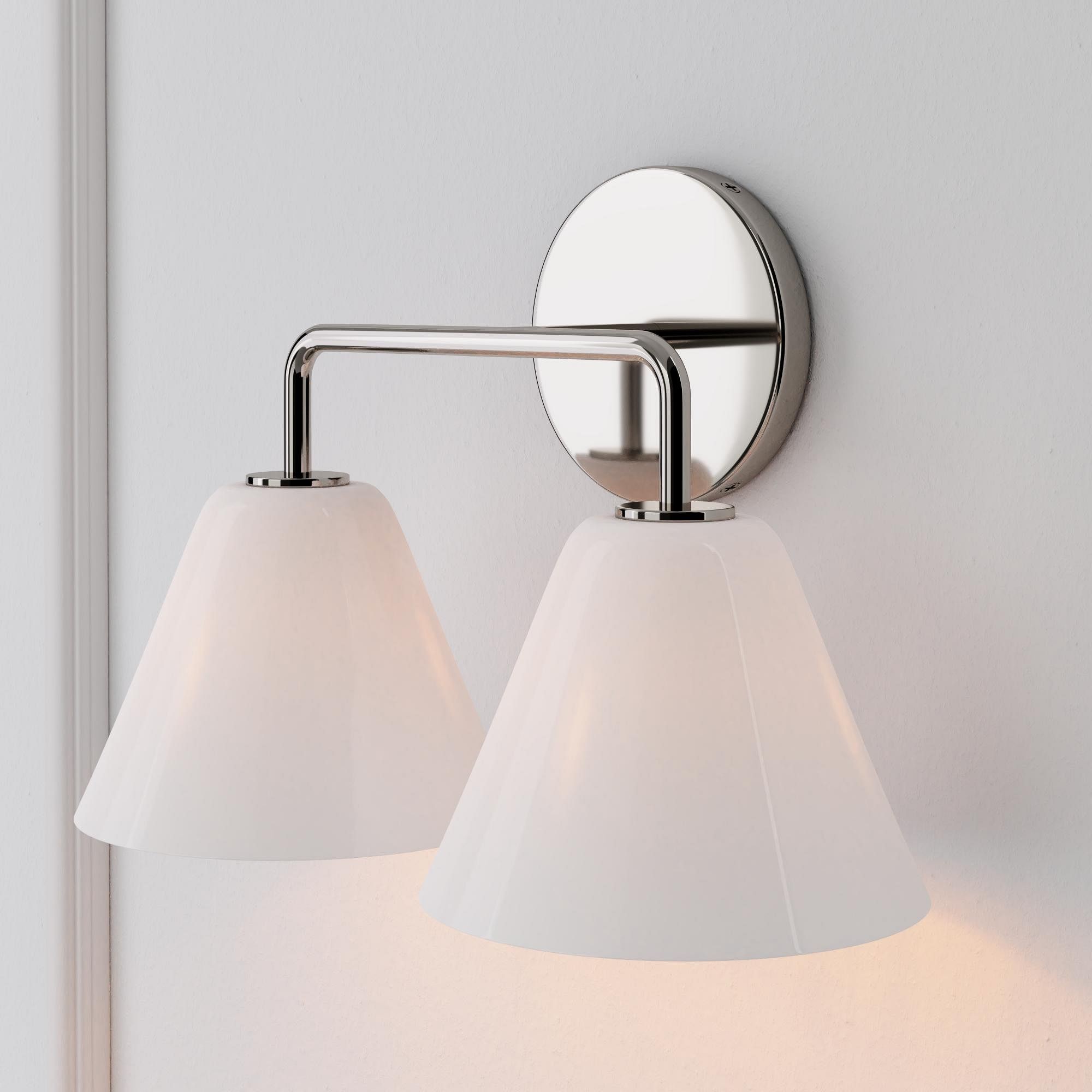 Conica Cone Wall Sconce - 1, 2, 3-Light Modern Glass Lighting T235