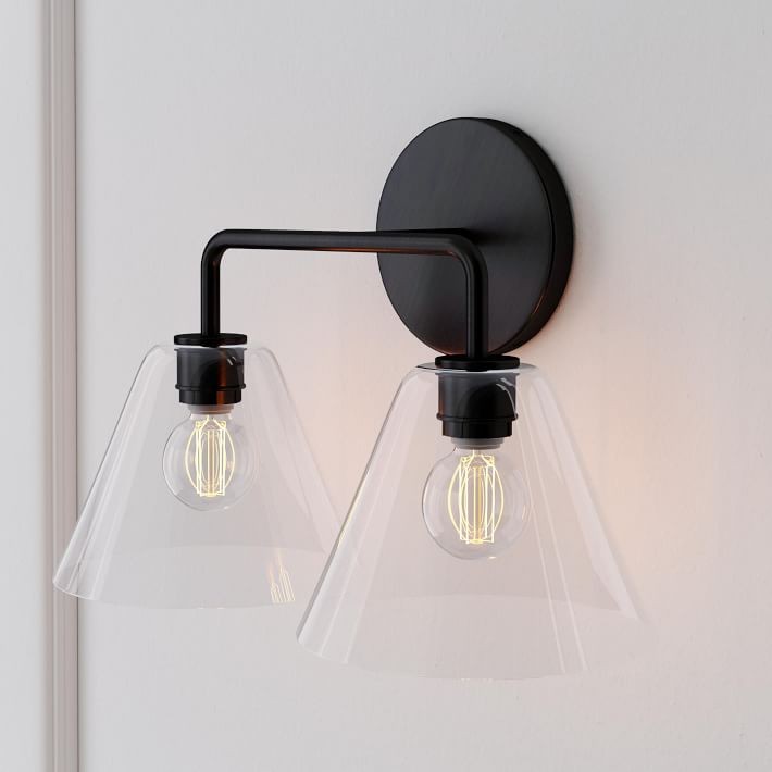 Conica Cone Wall Sconce - 1, 2, 3-Light Modern Glass Lighting T235