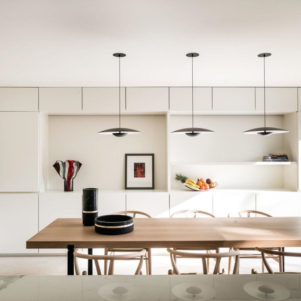Indoor Ginger LED Suspension Lamp Above The Dining Table