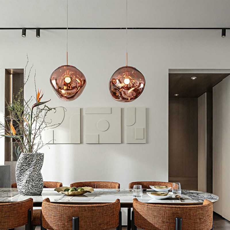 Dynamic Surface Pendant Light For Living Room S09