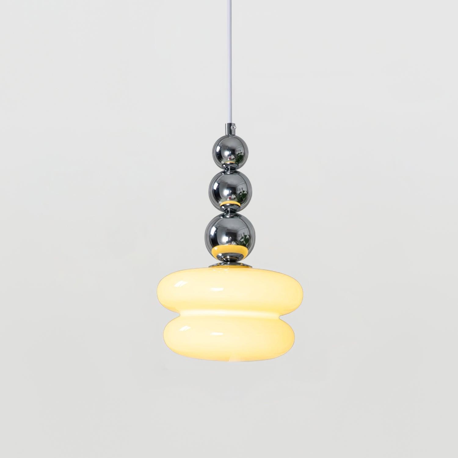 Contemporary Nordic Glass Ball Hoist Pendant Light For Living Room M539