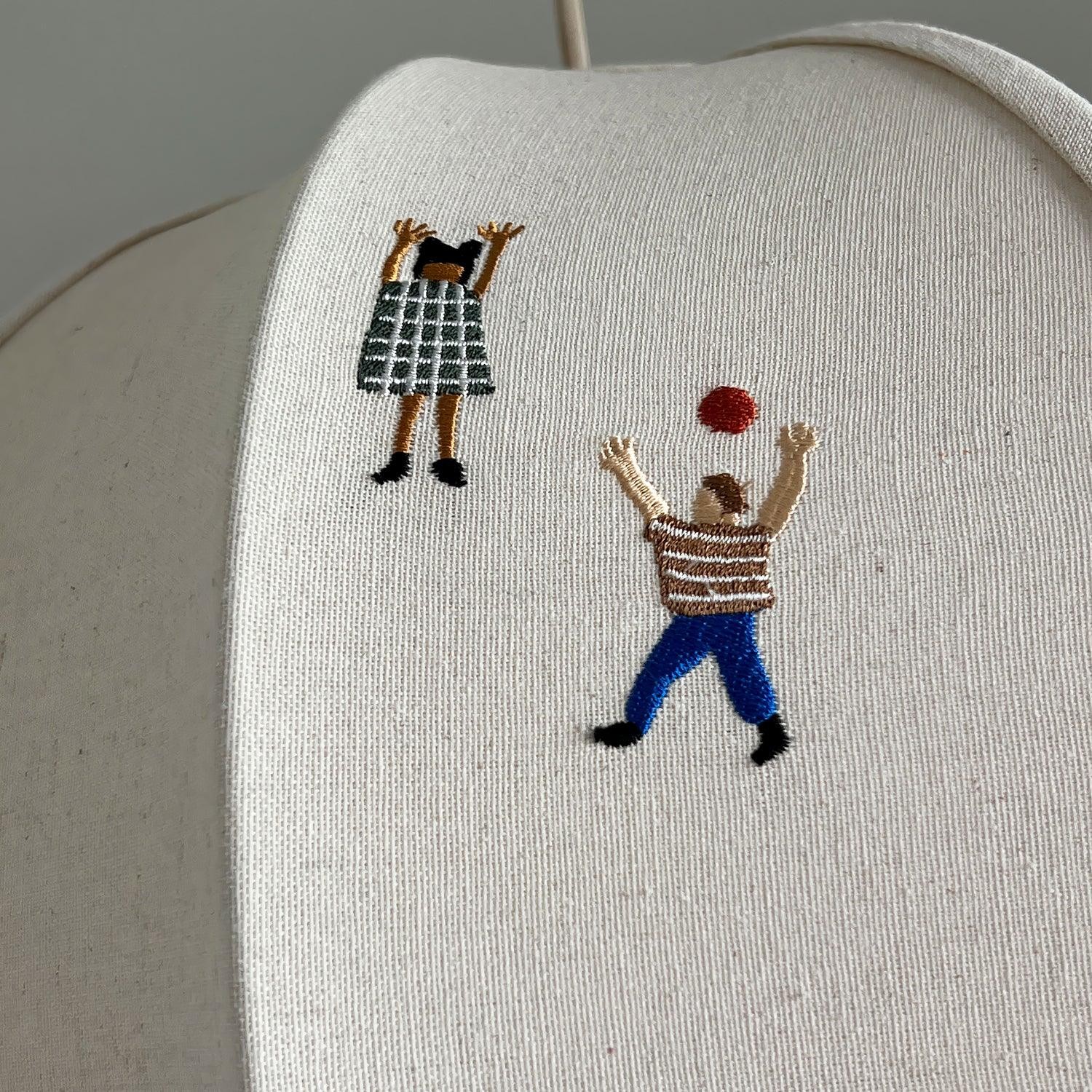 Park Embroidered Textile Pendant Lamp M442
