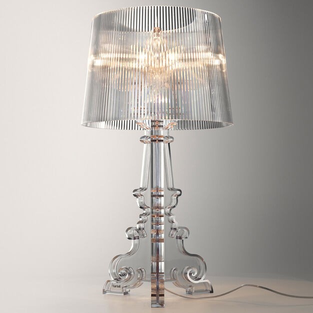 Baroque Style Acrylic Bourgie Table Lamp For Bedroom