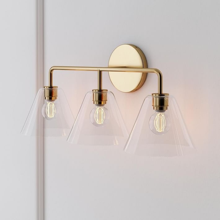 Conica Cone Wall Sconce - 1, 2, 3-Light Modern Glass Lighting T235