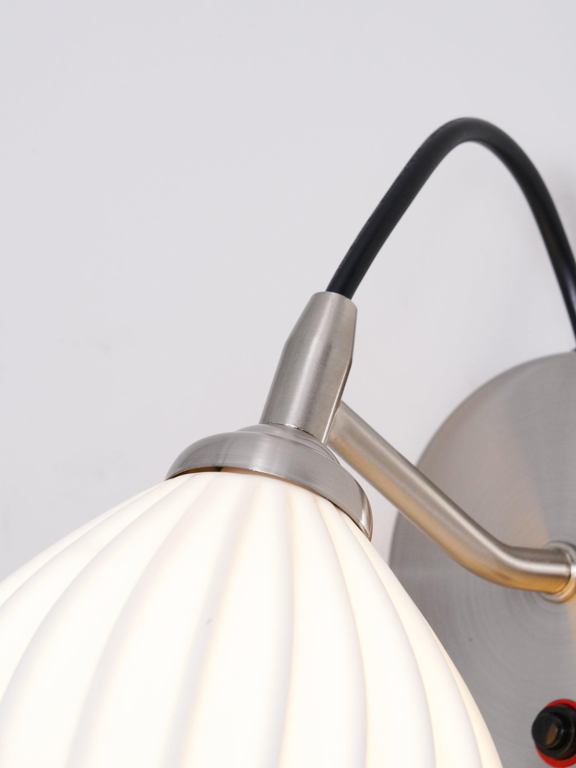 Cream Style Ceramic Ribbed Wall lamp M79
