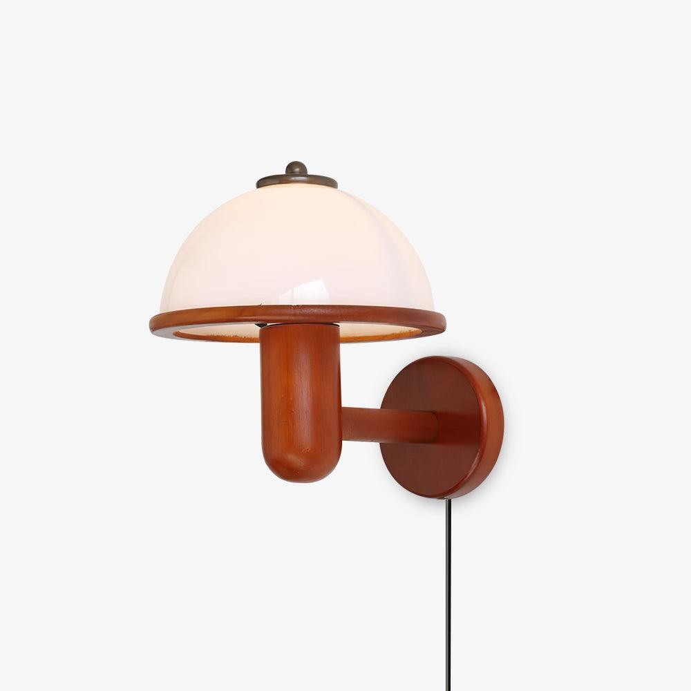 Mushroom Wood Wall Lamp M350