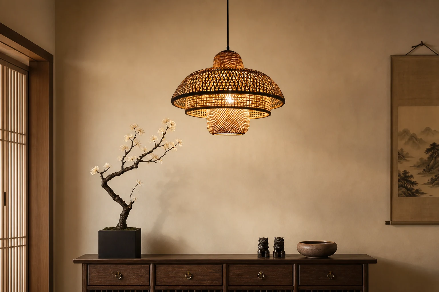 Lampa wisząca Milky Way w naturalnym stylu życia