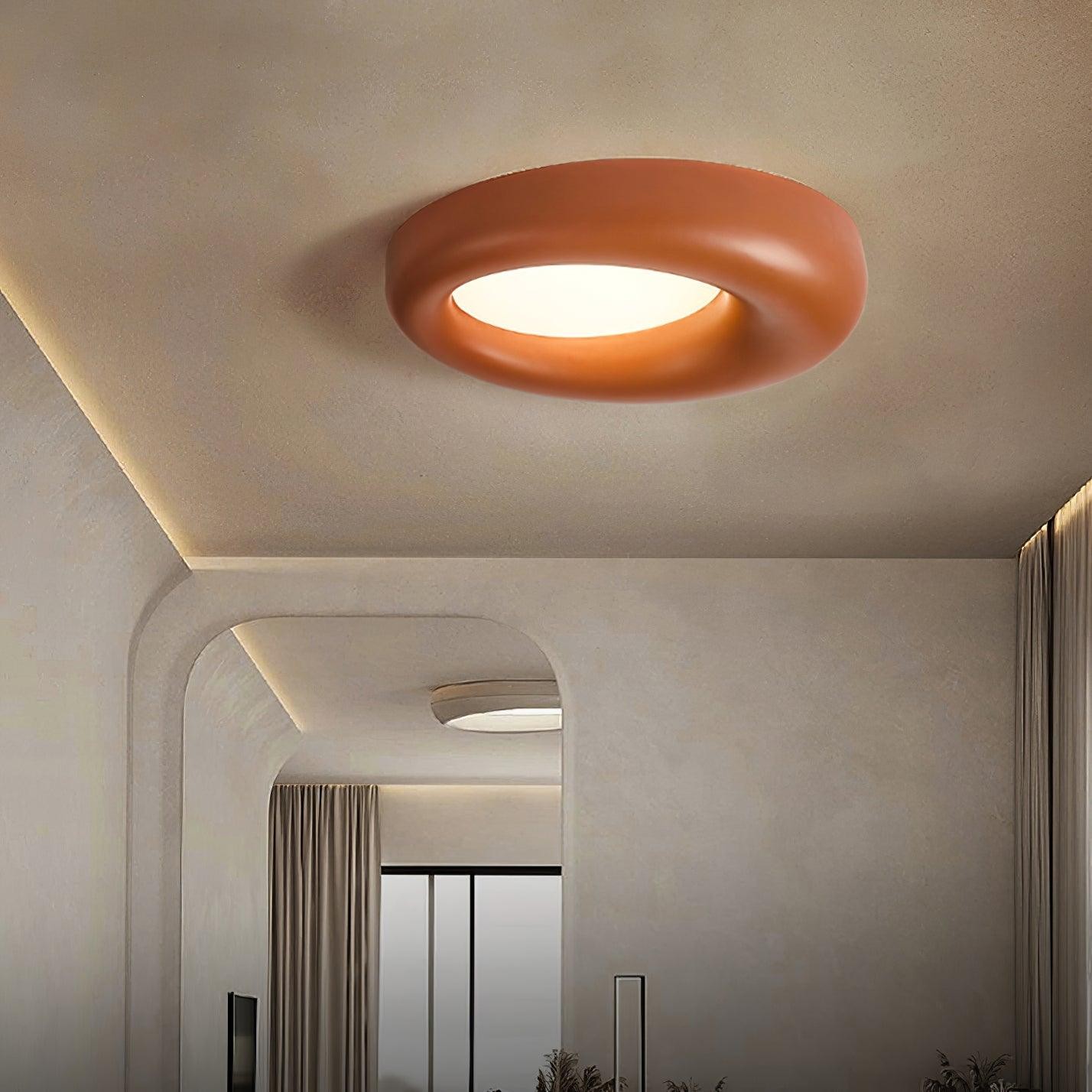 Center Offset Concentric Circle Acrylic Ceiling Lamp M413