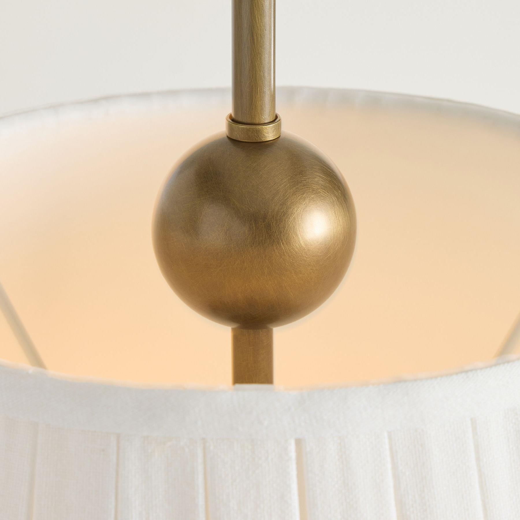 Luvora Modern Fabric Pleated Shade Pendant Lamp - Contemporary Elegant Decor Hanging Light T033