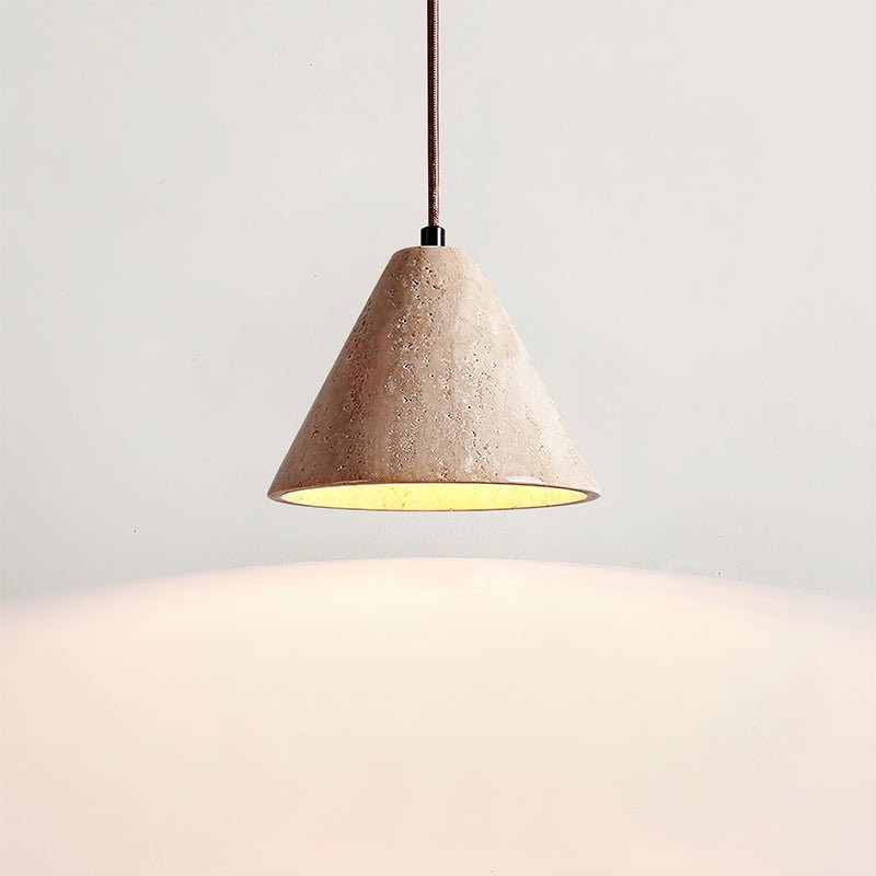 Wabi-Sabi Style Creative Travertine Pendant Light M18