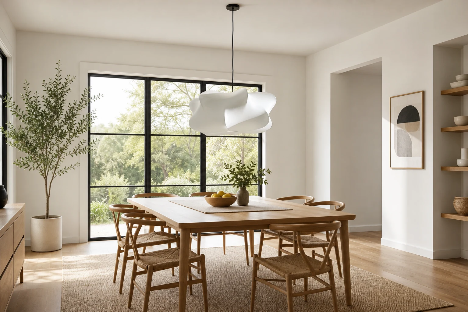 Lampa wisząca Havion w ciepłej scenie lifestylowej wnętrza