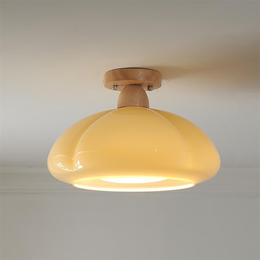 Pumpkin Glass Pendant Light For Kitchen M273