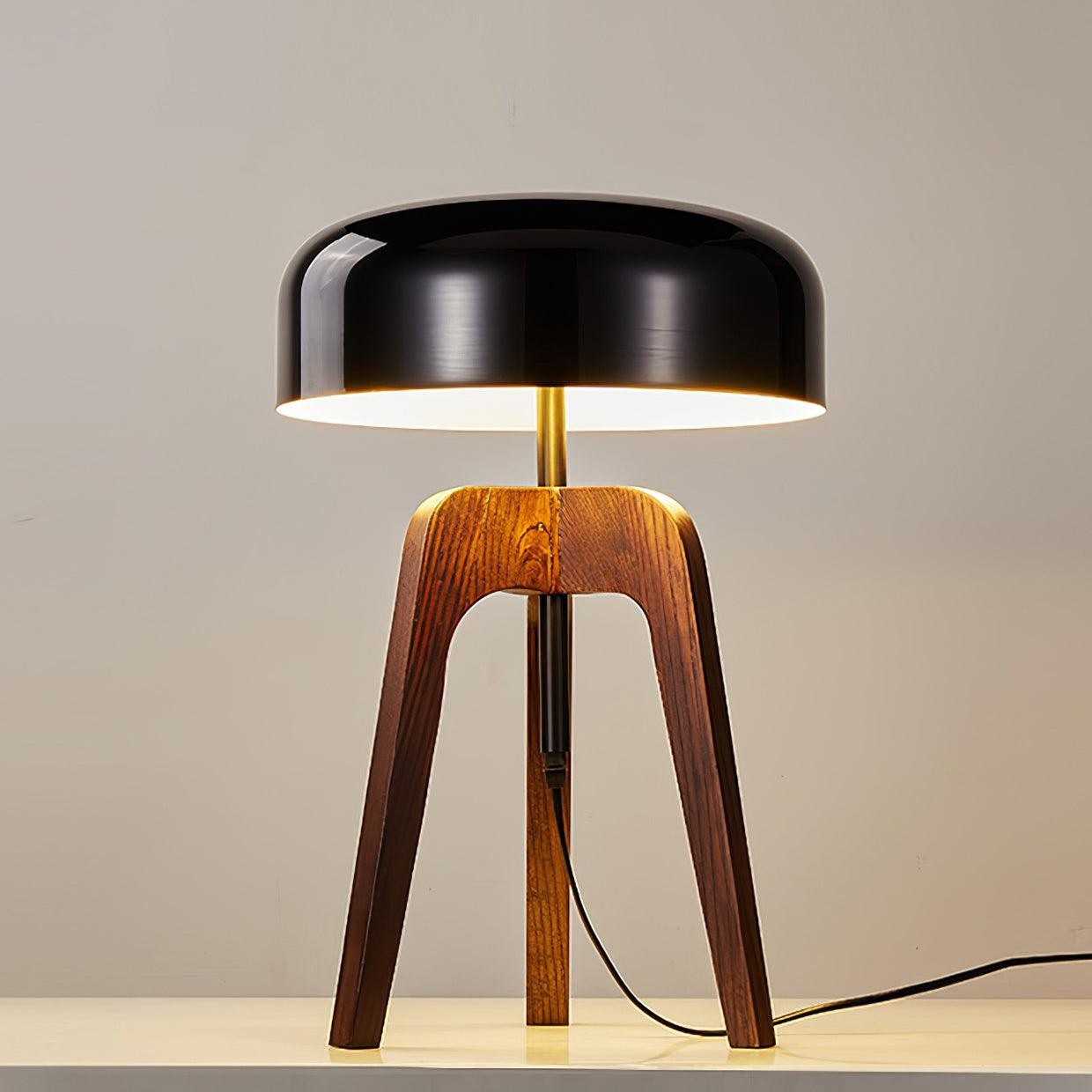 Minimalist Wood Tripod Table Lamp M319