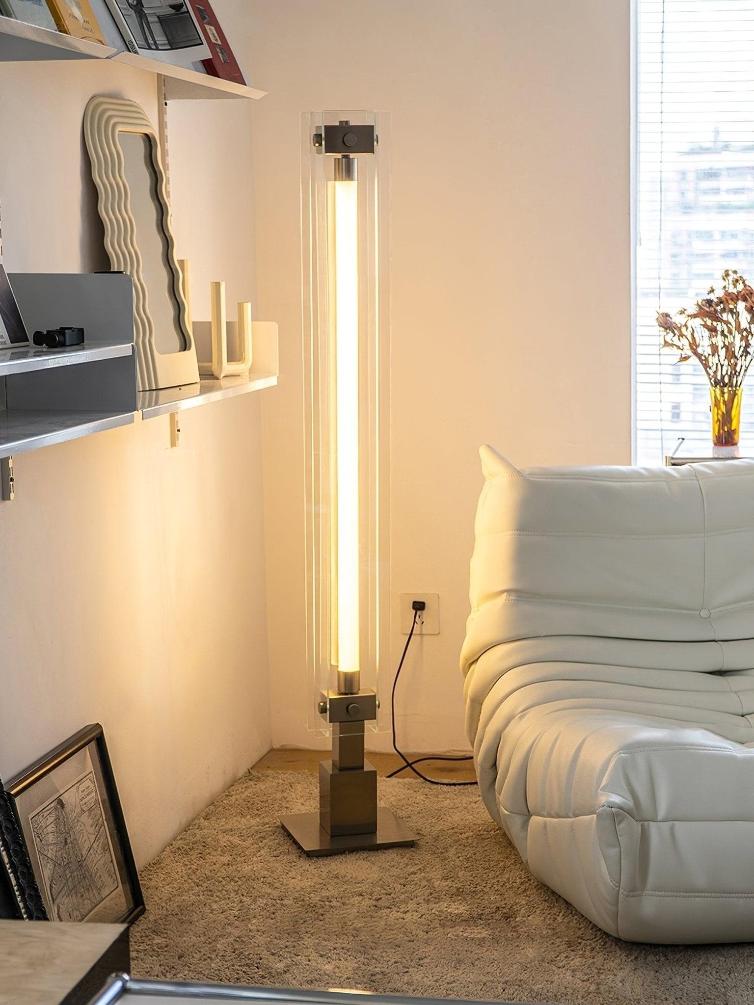 Industrial Style Minimalist Glass Floor Lamp S35