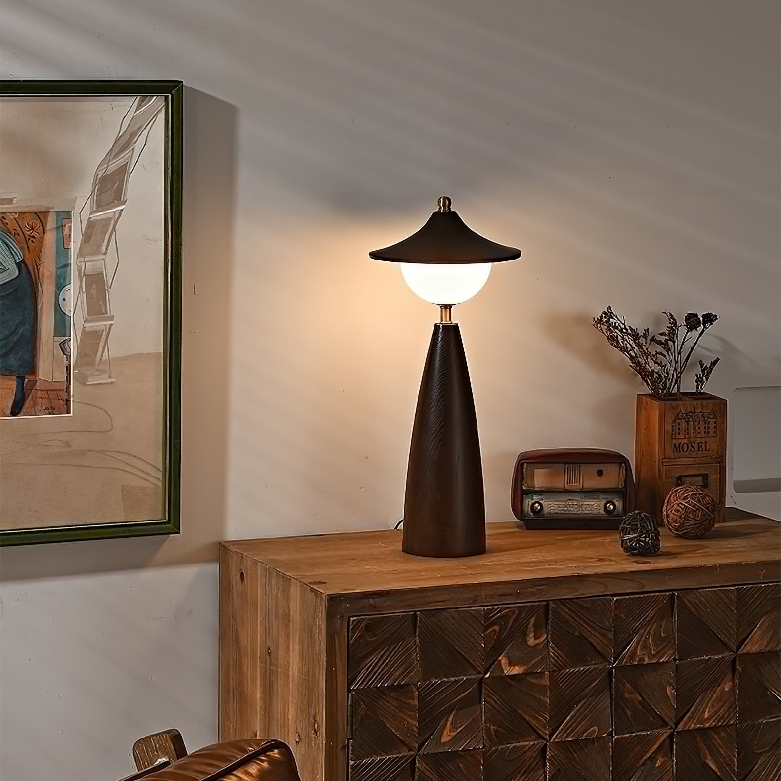 French Retro LED Bedside Table Lamp for Bedroom M326