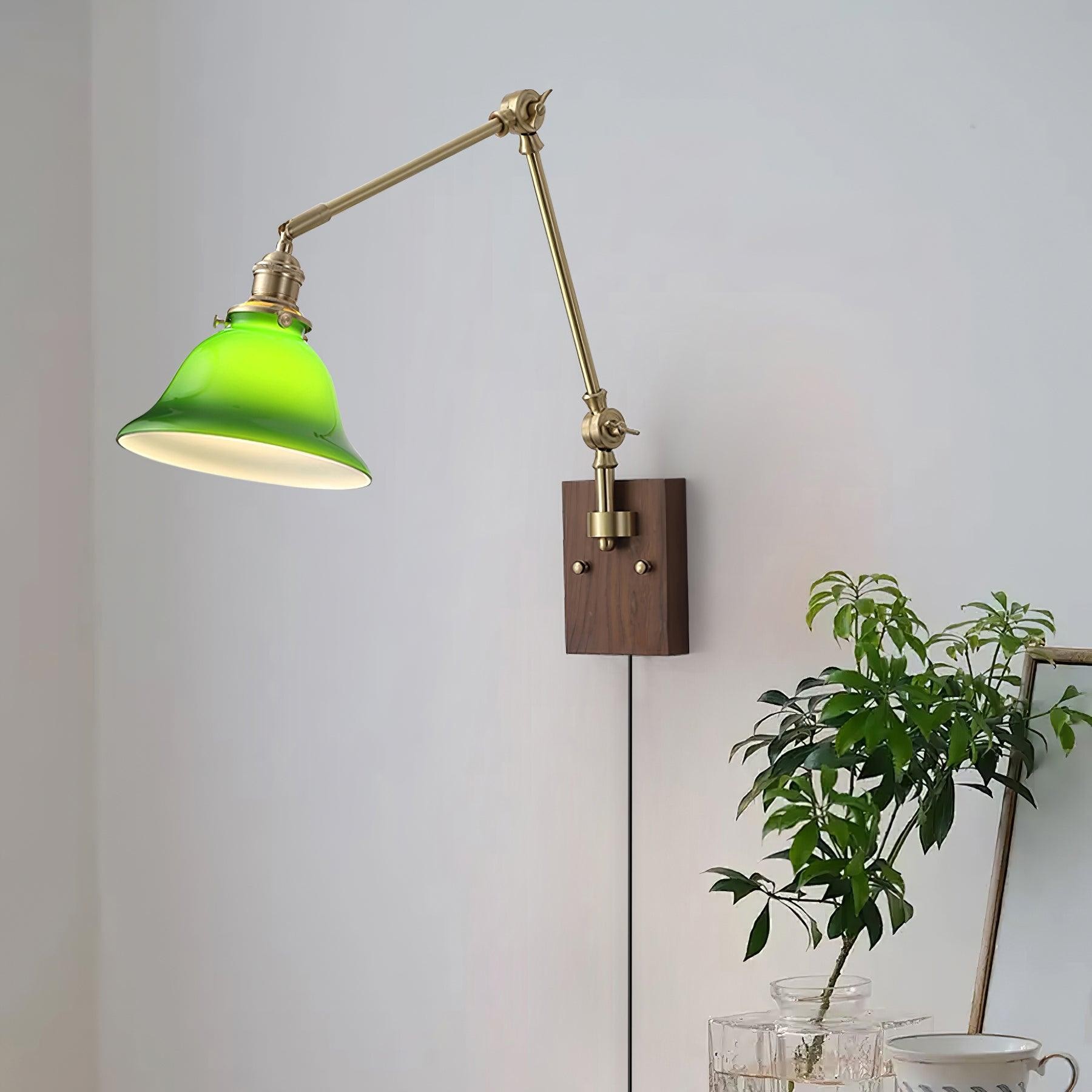 Banker Swing Arm Plug In Wall Light M289