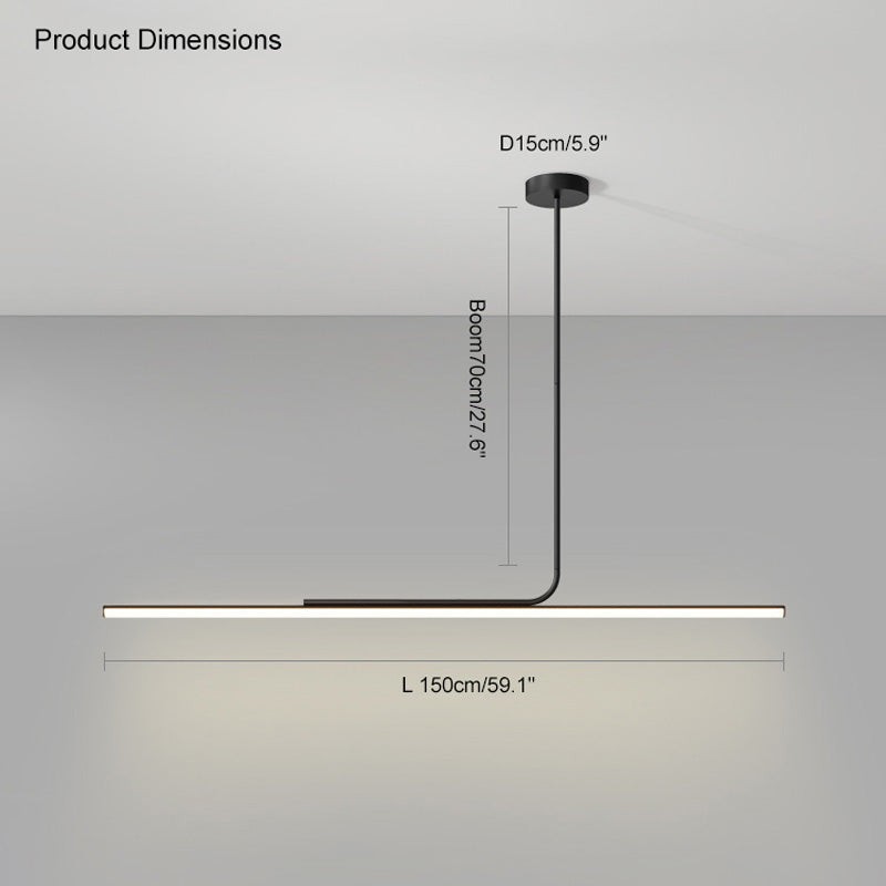 Modern Simple Asymmetrical Linear Pendant Lamp M140