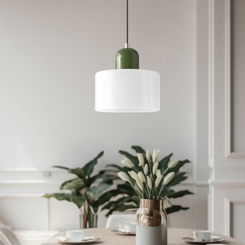 Nordic Morandi Cylinder Glass Pendant Lamp S101