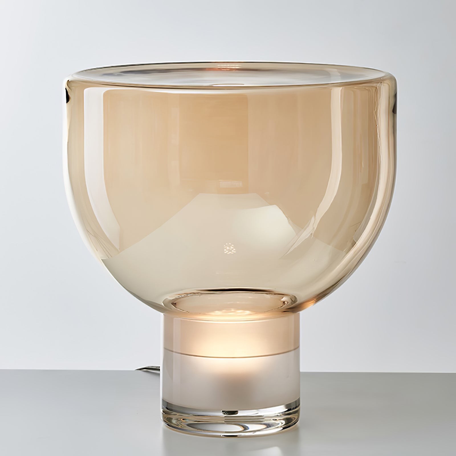 Nordic Simple Modern Luxury Glass Table Lamp For Study Room M412