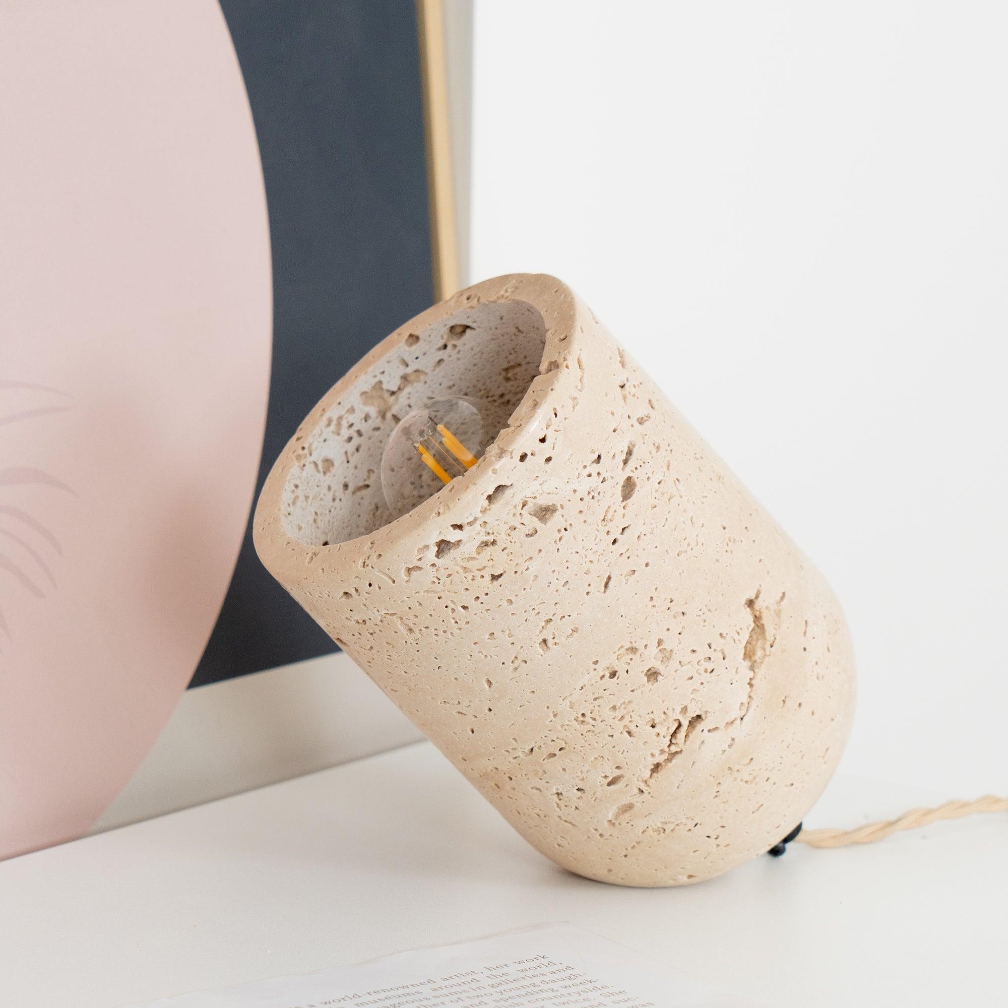 Amidori Travertine Table Lamp D893