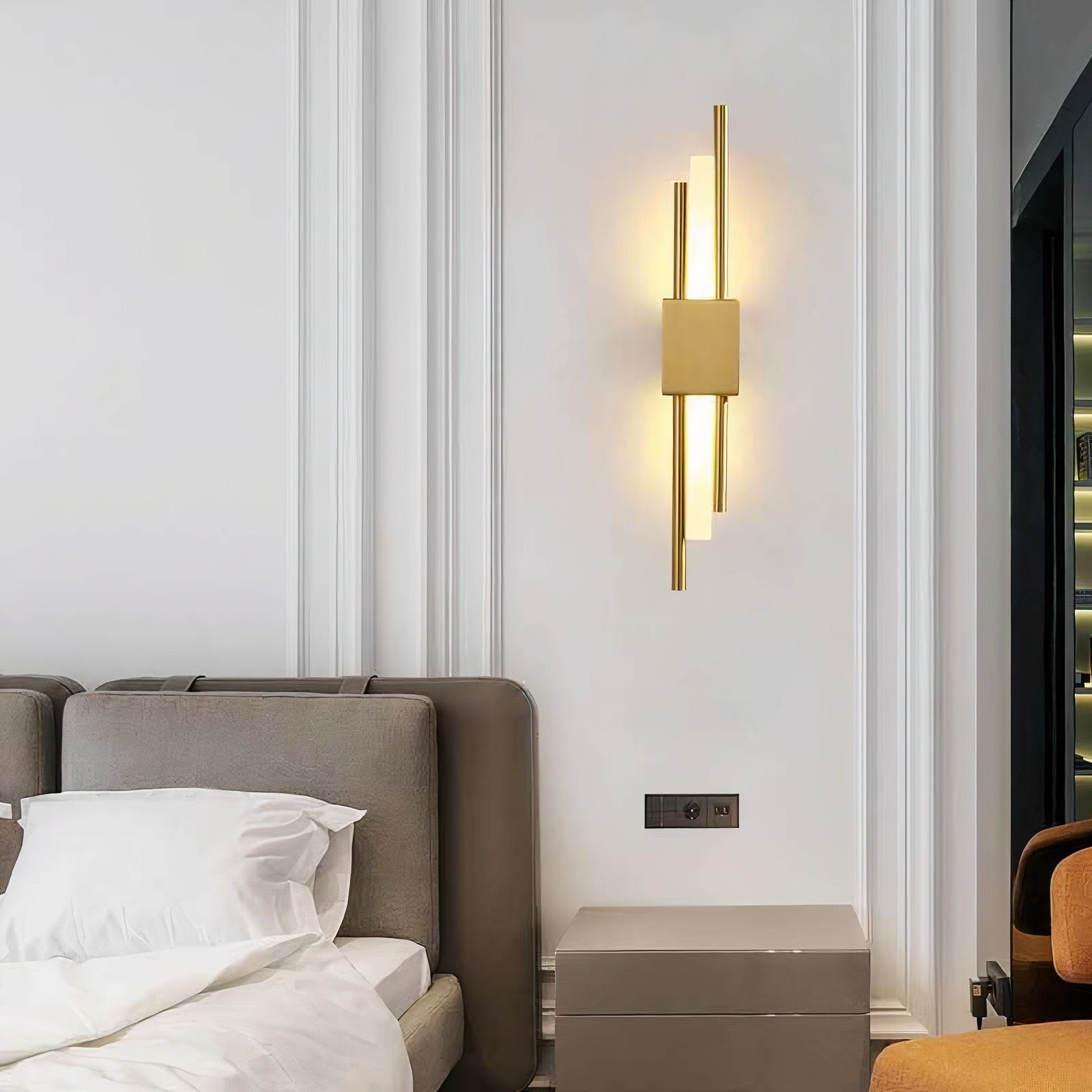 Post Modern Minimalist Light Luxury Grille Wall Lamp M154