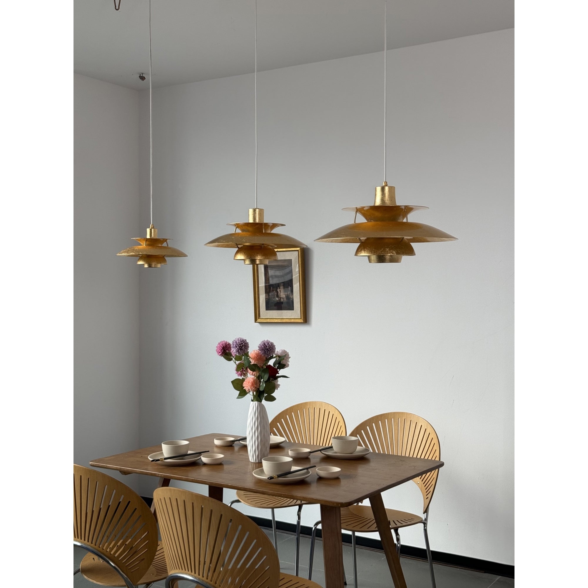Gold Foil Layered Pendant Lamp D762