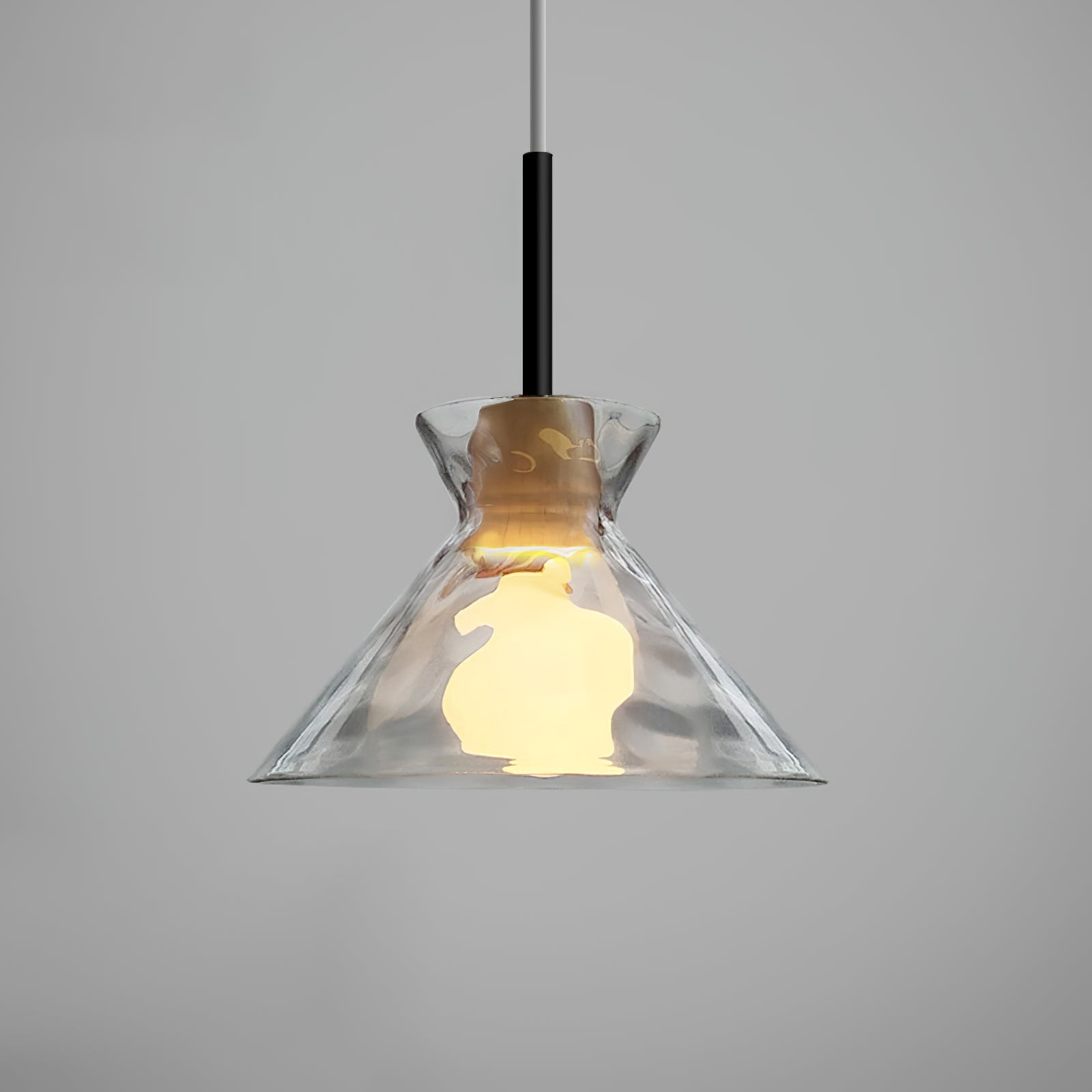 Modern Water Ripple Transparent Glass Pendant Lamp M116