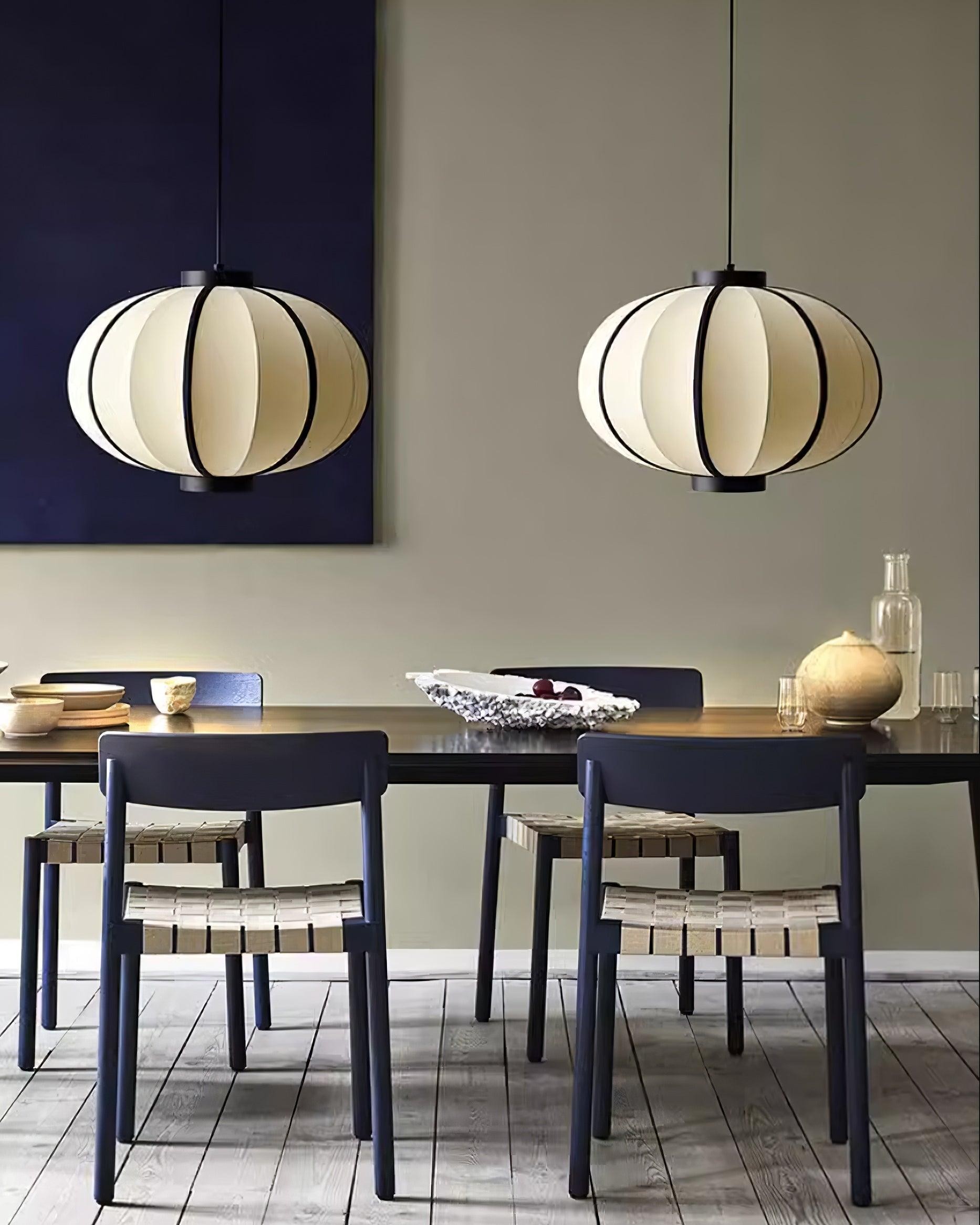 Minimalist Black and White Lantern Pendant Lamp M220