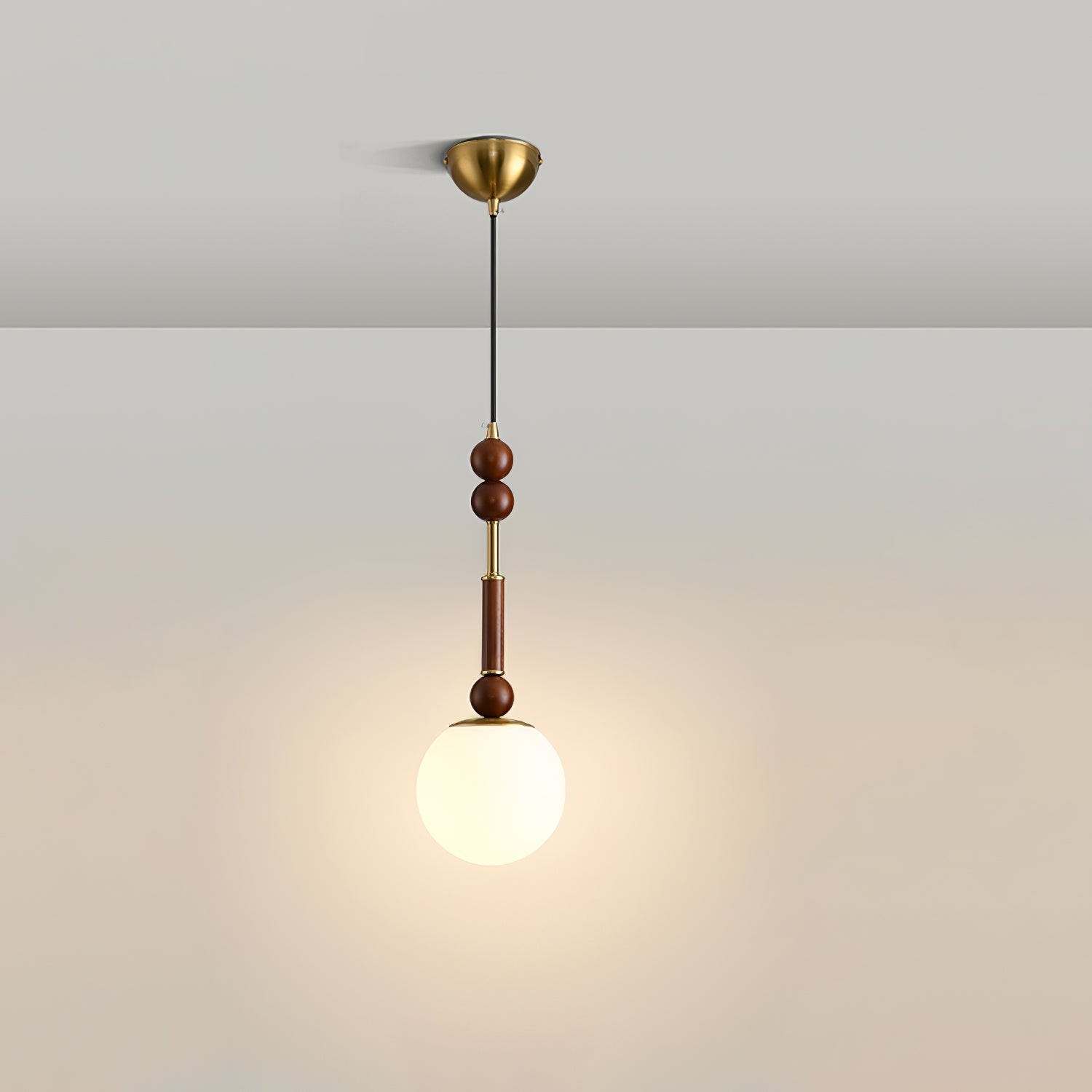 Retro Solid Wood Series Pendant Lamp M524