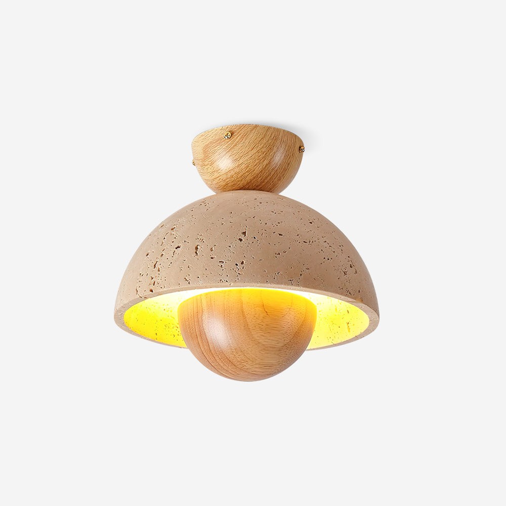 Japanese Wooden Inverted Ceiling Light M189