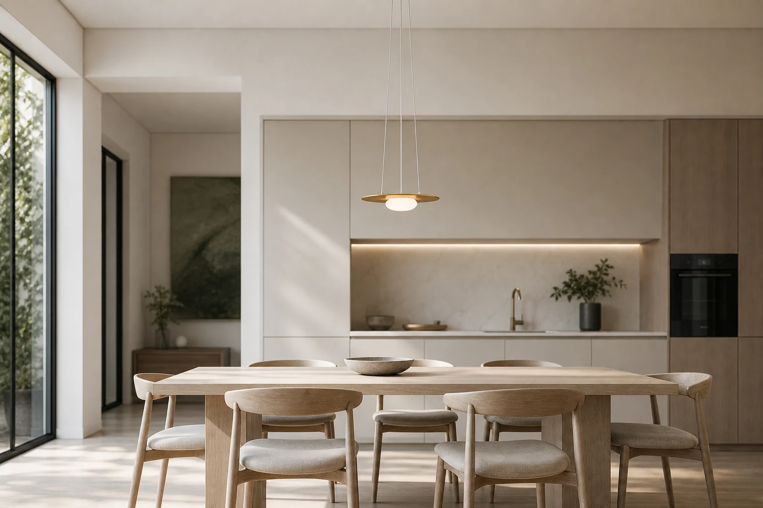 Lampa wisząca M61 pokazana w scenie wnętrza lifestylowej