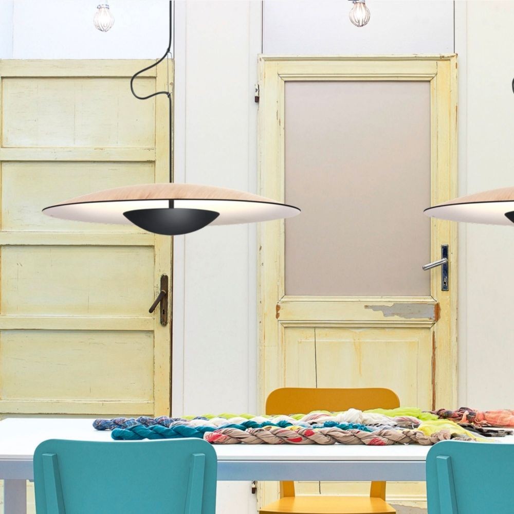 Indoor Ginger LED Suspension Lamp Above The Dining Table
