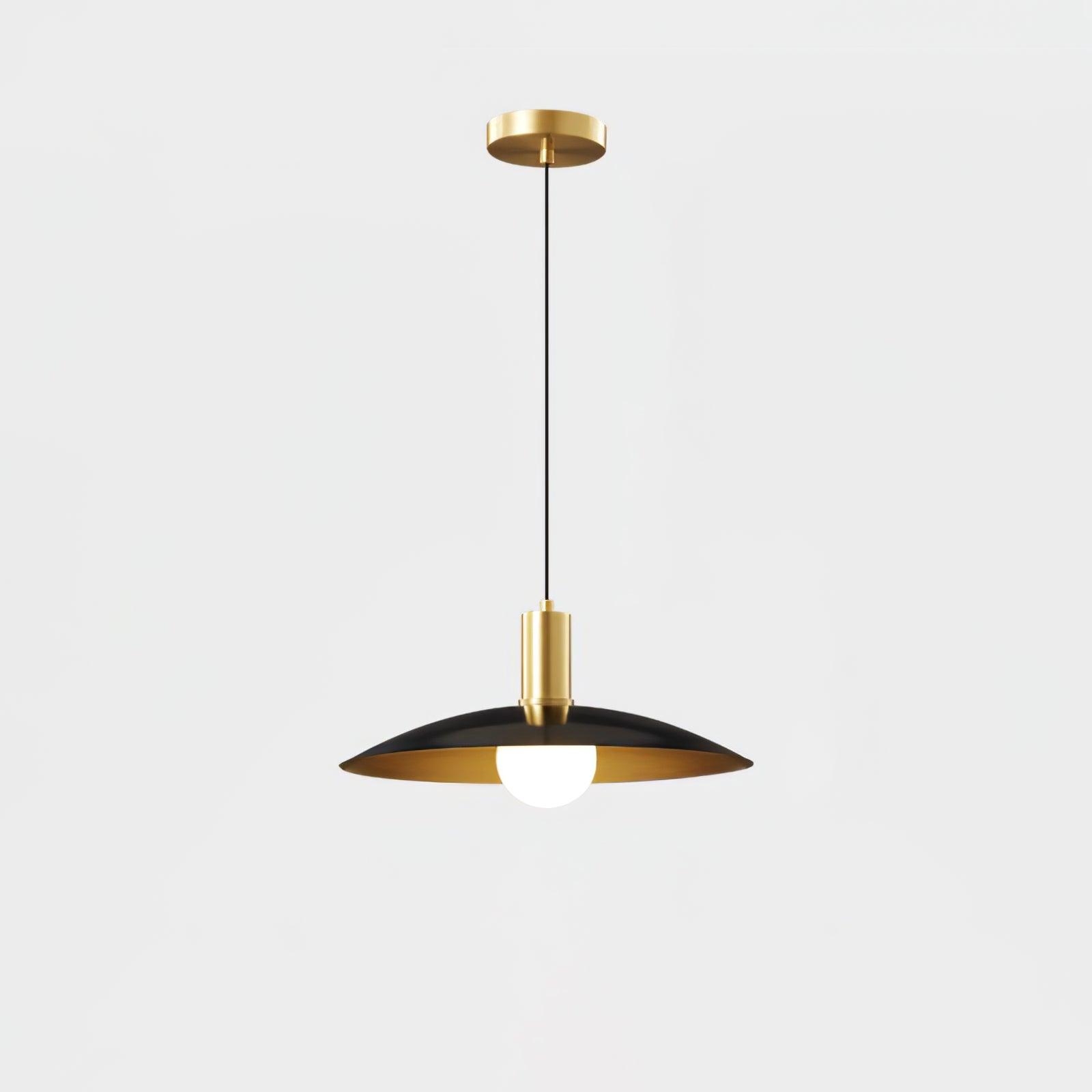 Brass Flared Pendant Lamp D361