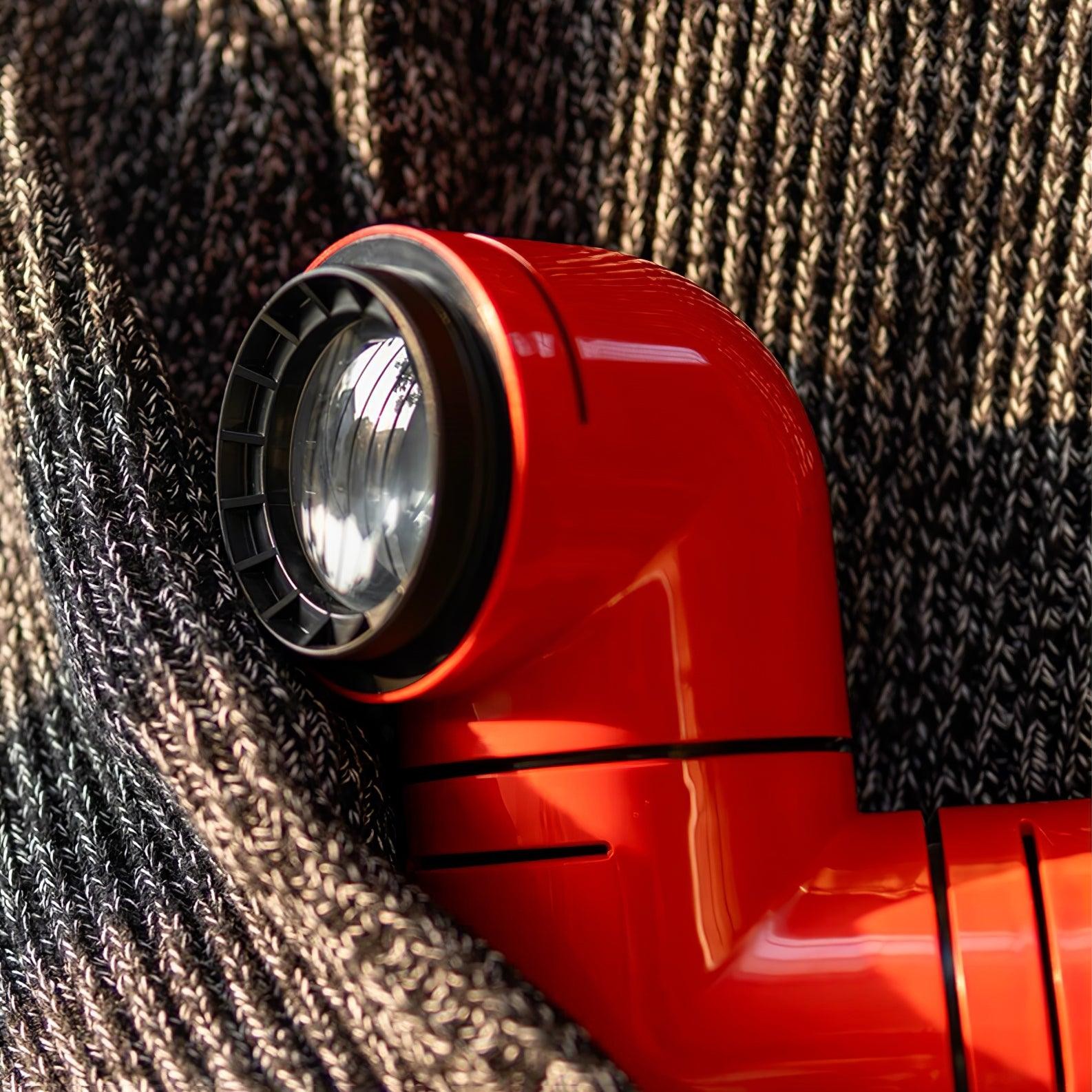 Red Tubular Table Lamp Suitable For Bedroom M20