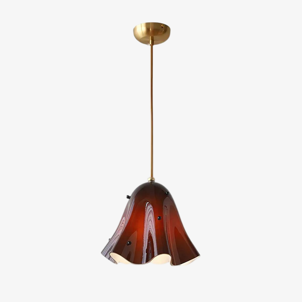 Bellina Artistic Glass Pendant Light - Modern Bloom Inspired Hanging Ceiling Lamp T279