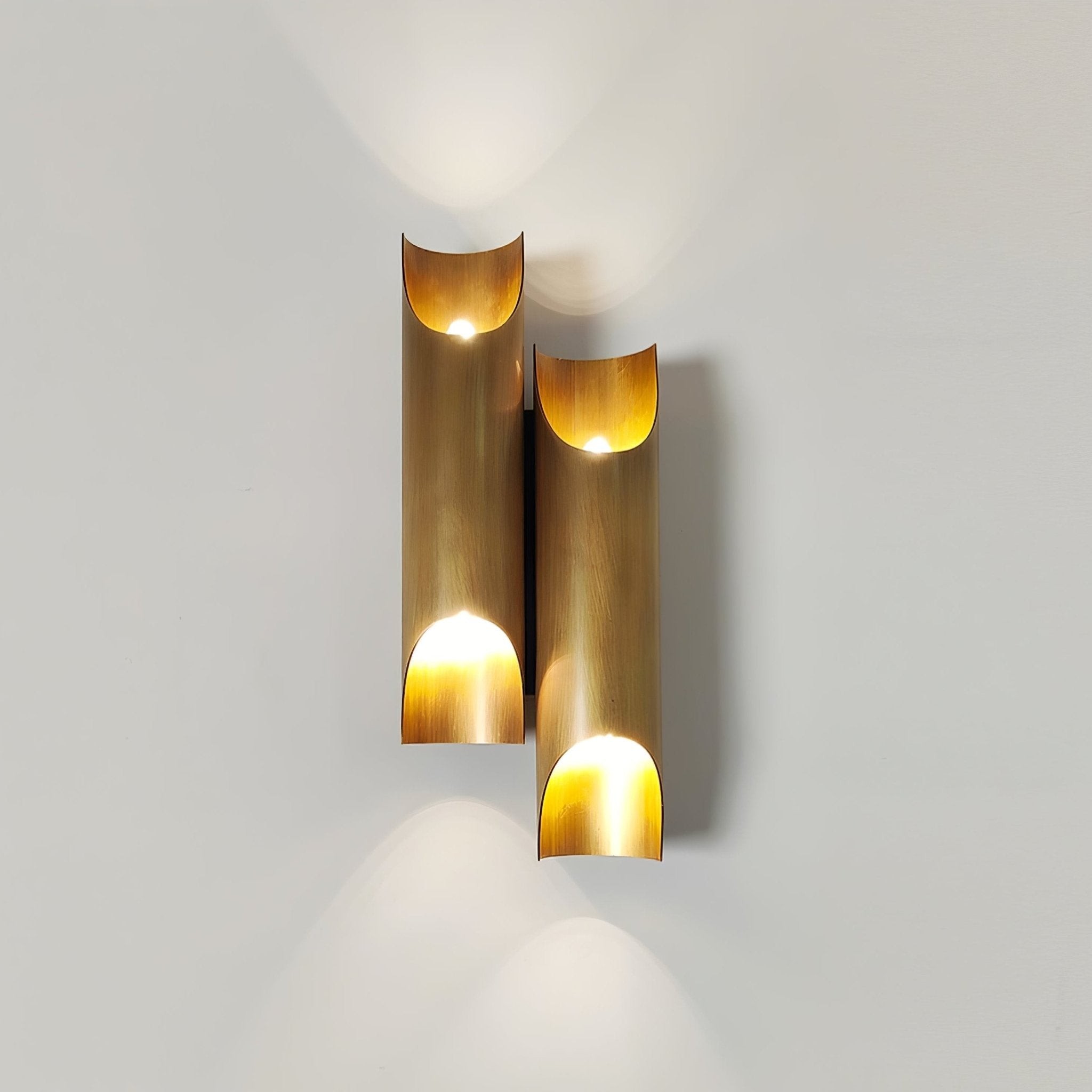 Brass Double Tube Wall Lamp M83