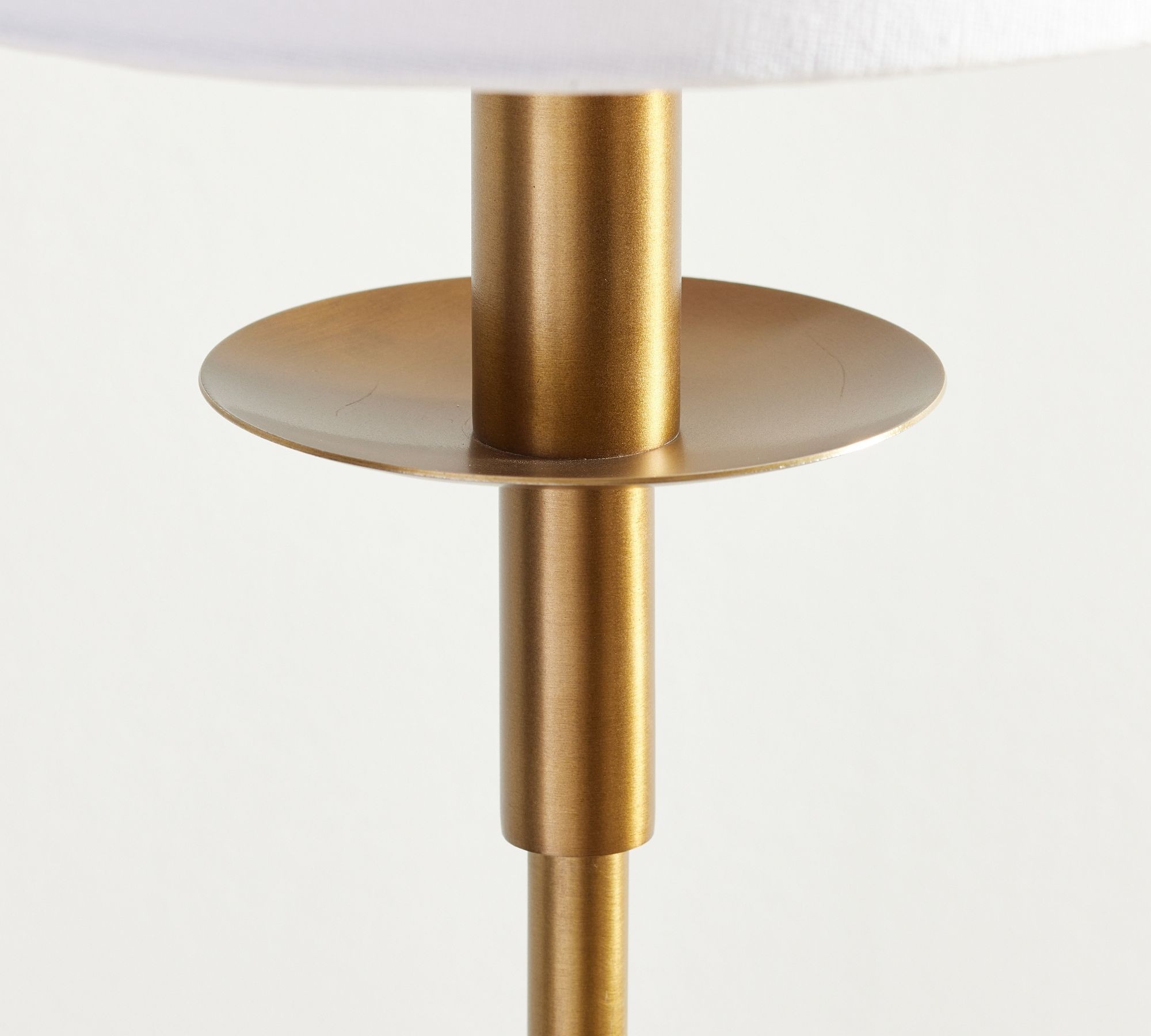 Rowan Modern Iron Table Lamp - Industrial Farmhouse Linen Bedside Reading Light T124