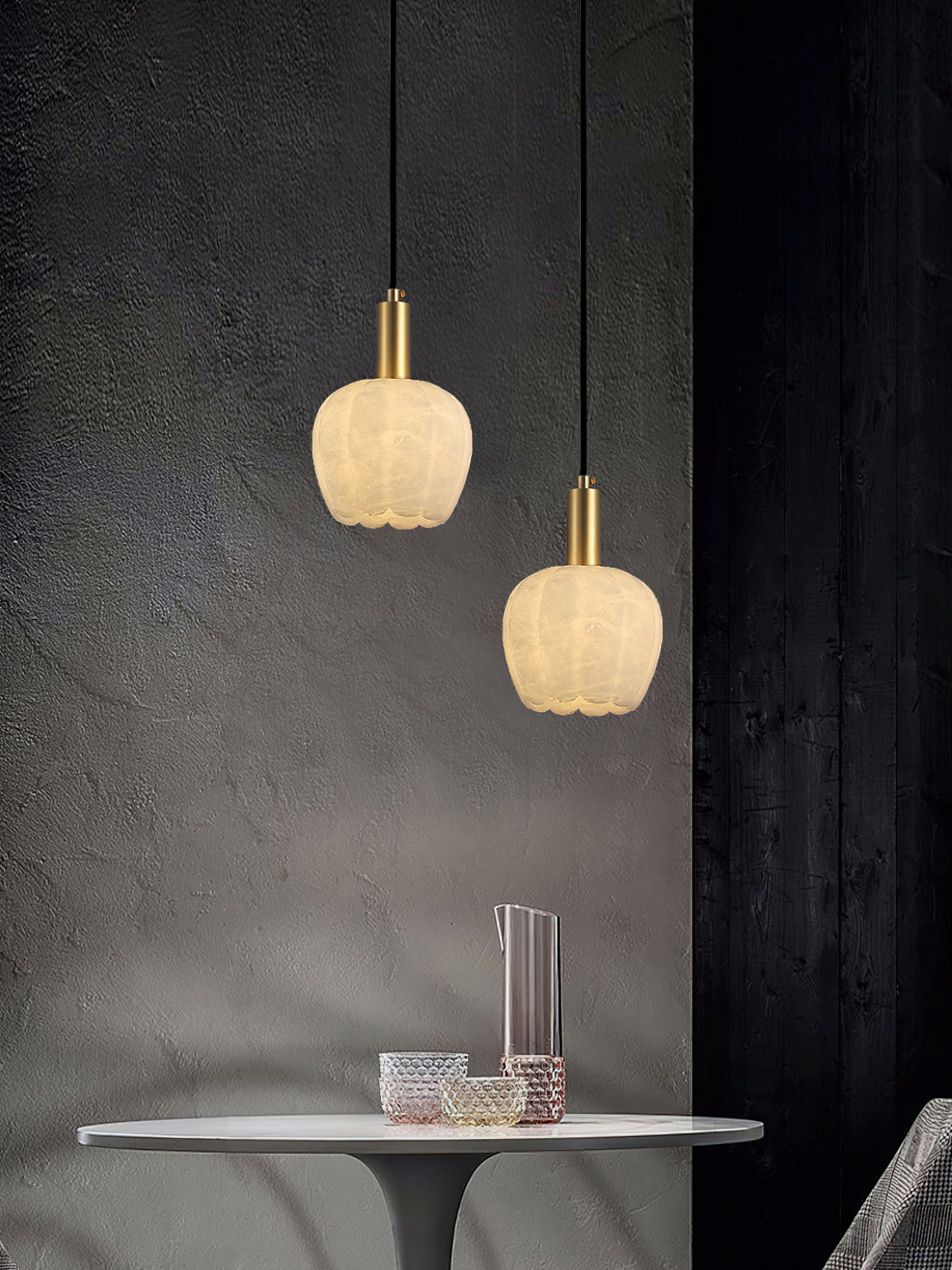 Lilin Alabaster Pendant Light D424