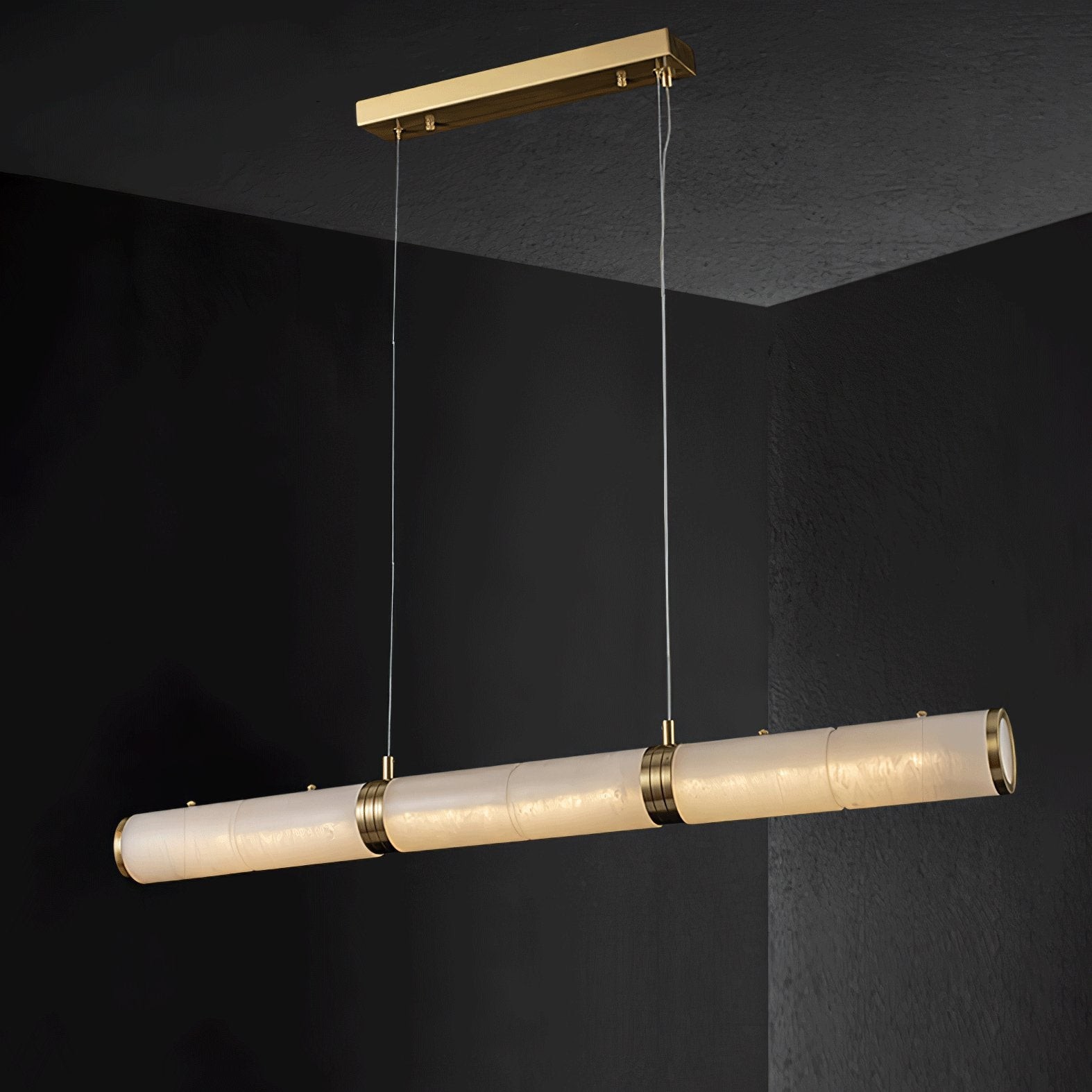 Luxurious Alabaster Beam Pendant Light M96