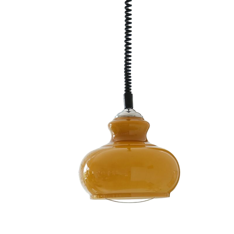 Lunea Nordic Adjustable Retro Cream Glass Pendant Light D955