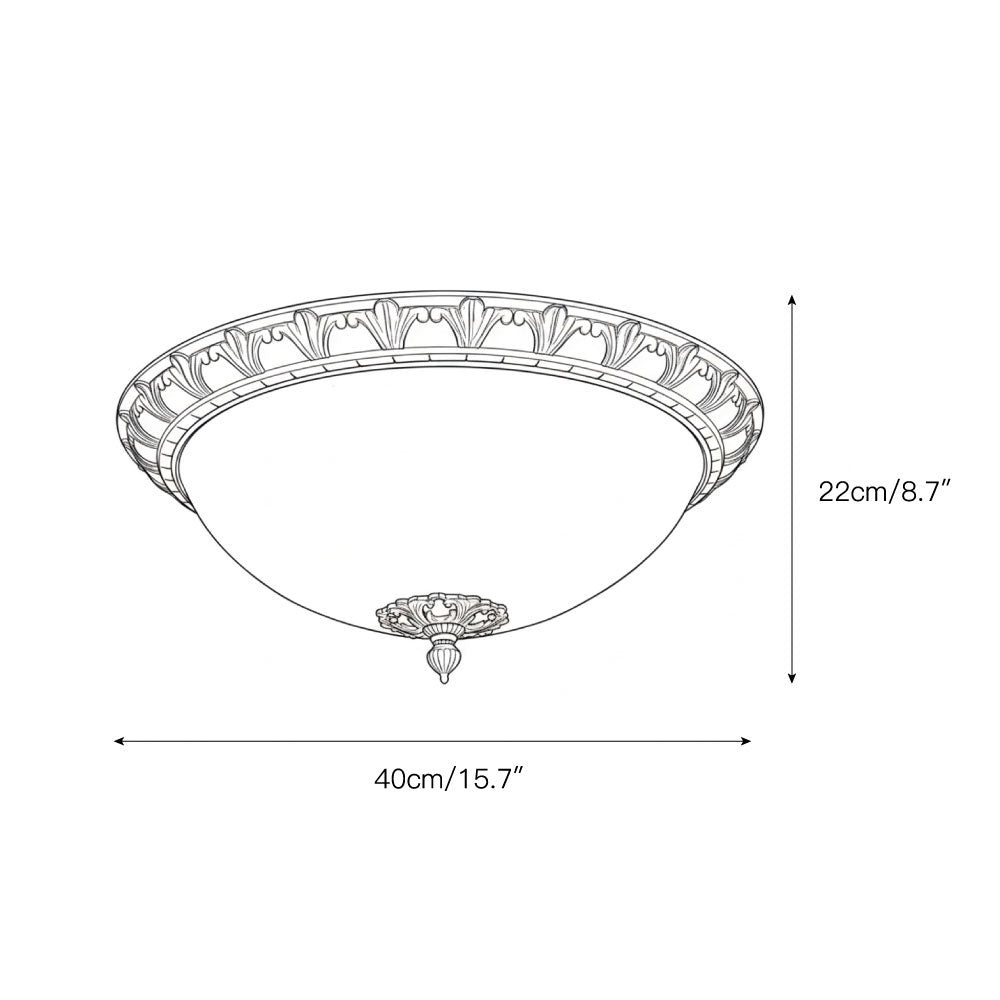 Deltana Flush Ceiling Lamp D737