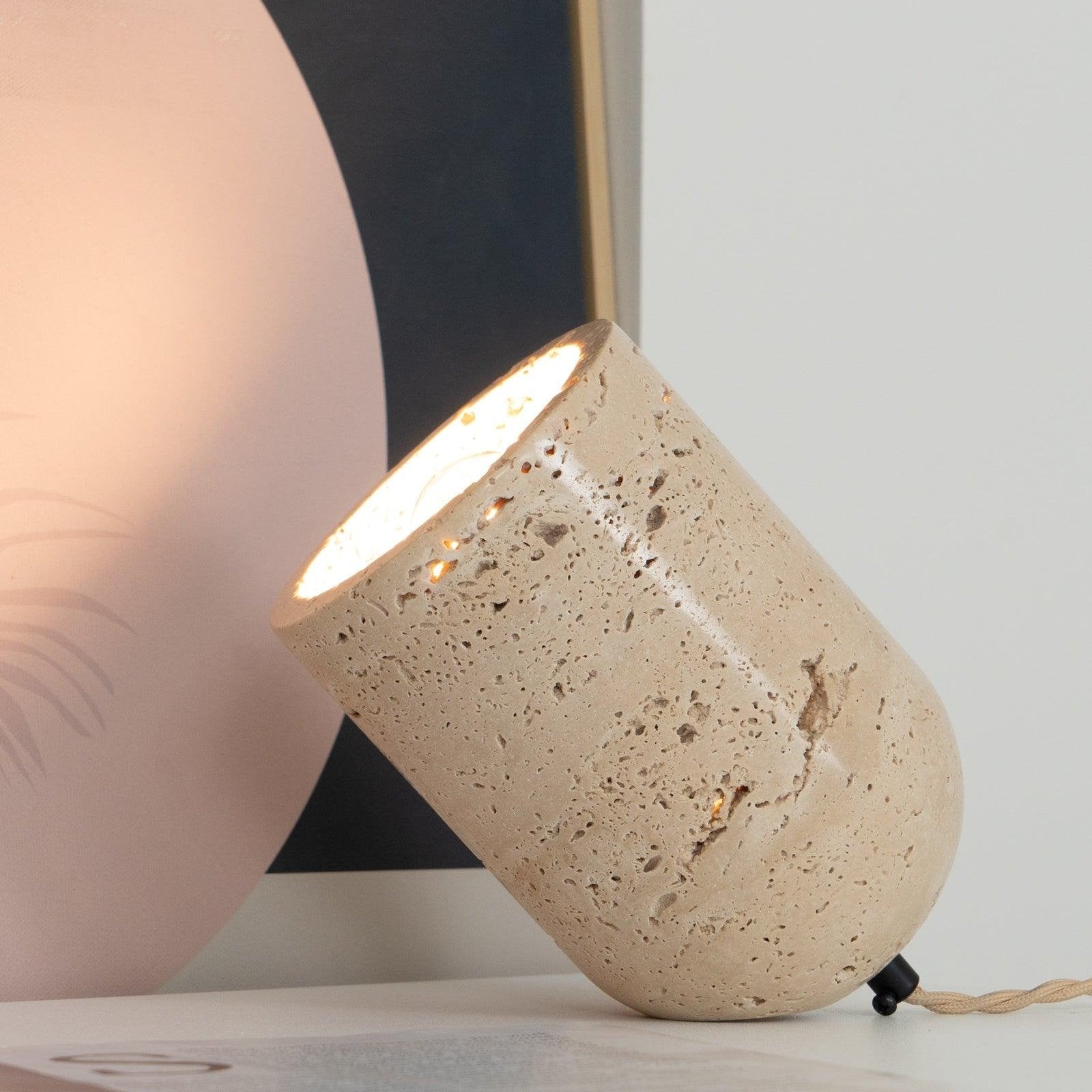 Amidori Travertine Table Lamp D893