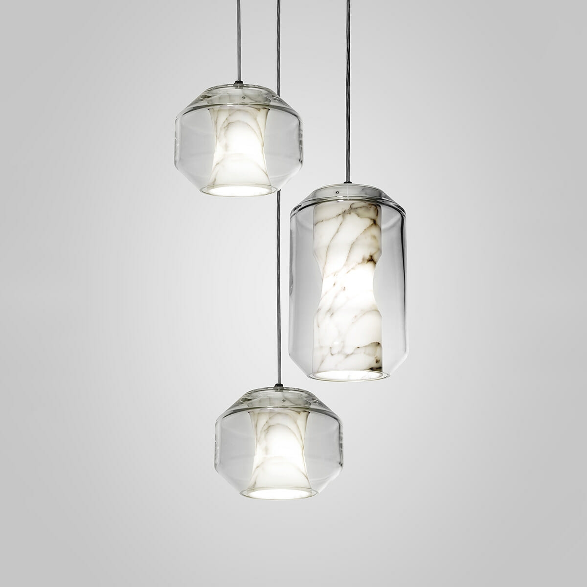 Glass Alabaster Pendant Lamp D444