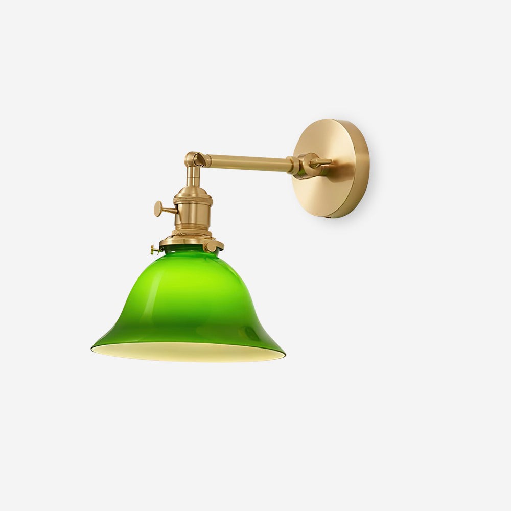 Personalized Green Bell-Shaped Wall Lamp M256