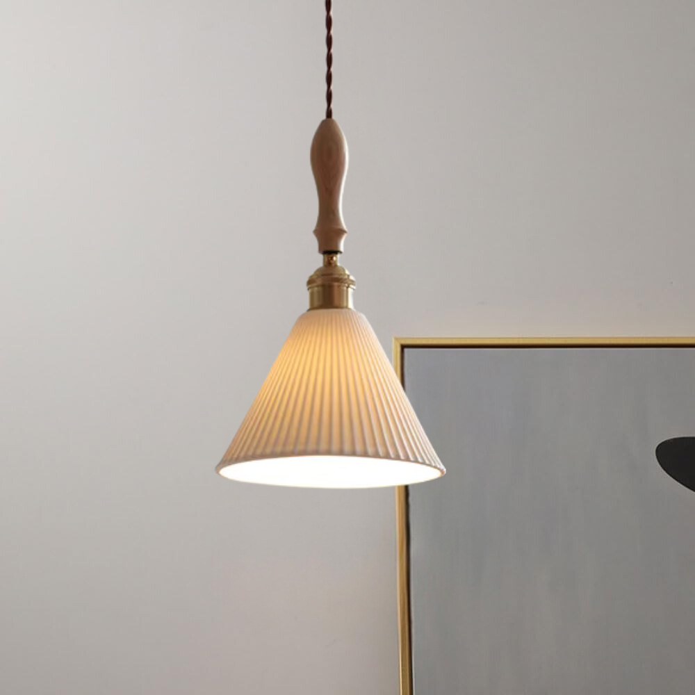 The Clear Ceramic Glass Pendant Light D861
