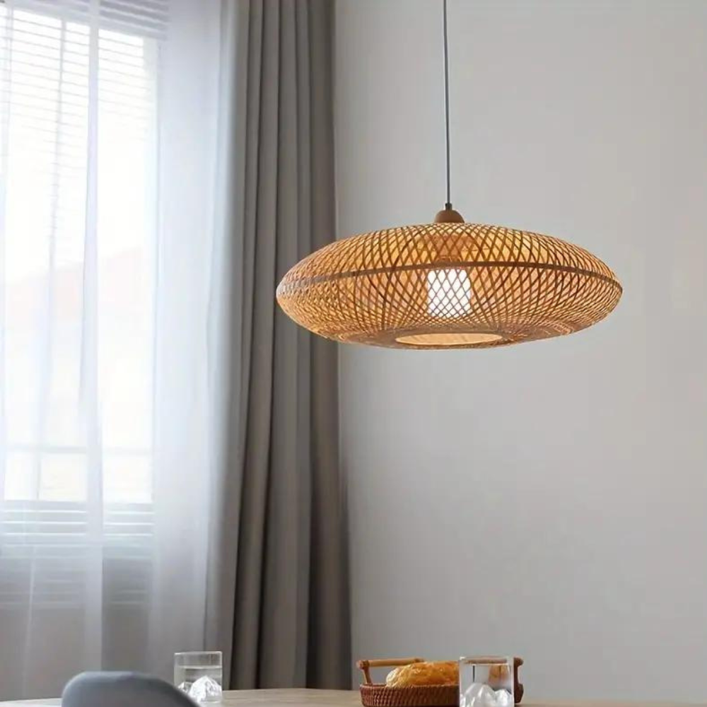 Treasure of the Dawn Bamboo Rattan Pendant Light D899